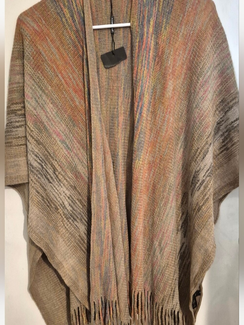 Multicolor Ruana Wrap NEW - Picture 3 of 7